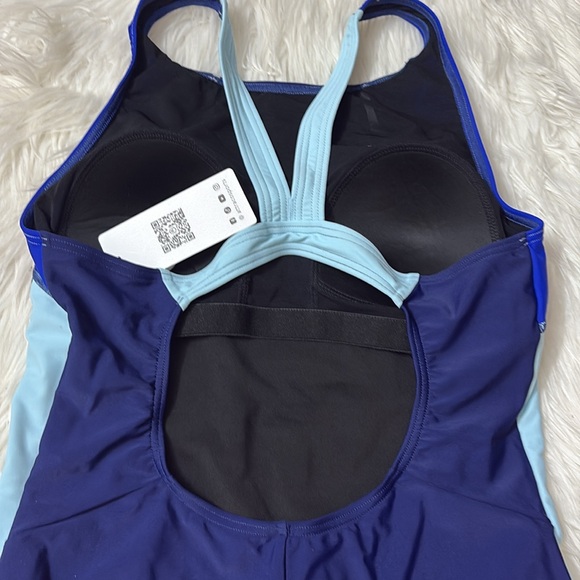 NWT Attraco Sporty One Piece Racerback Low Cut Leg Swimsuit From Amazon Size M - Picture 9 of 14